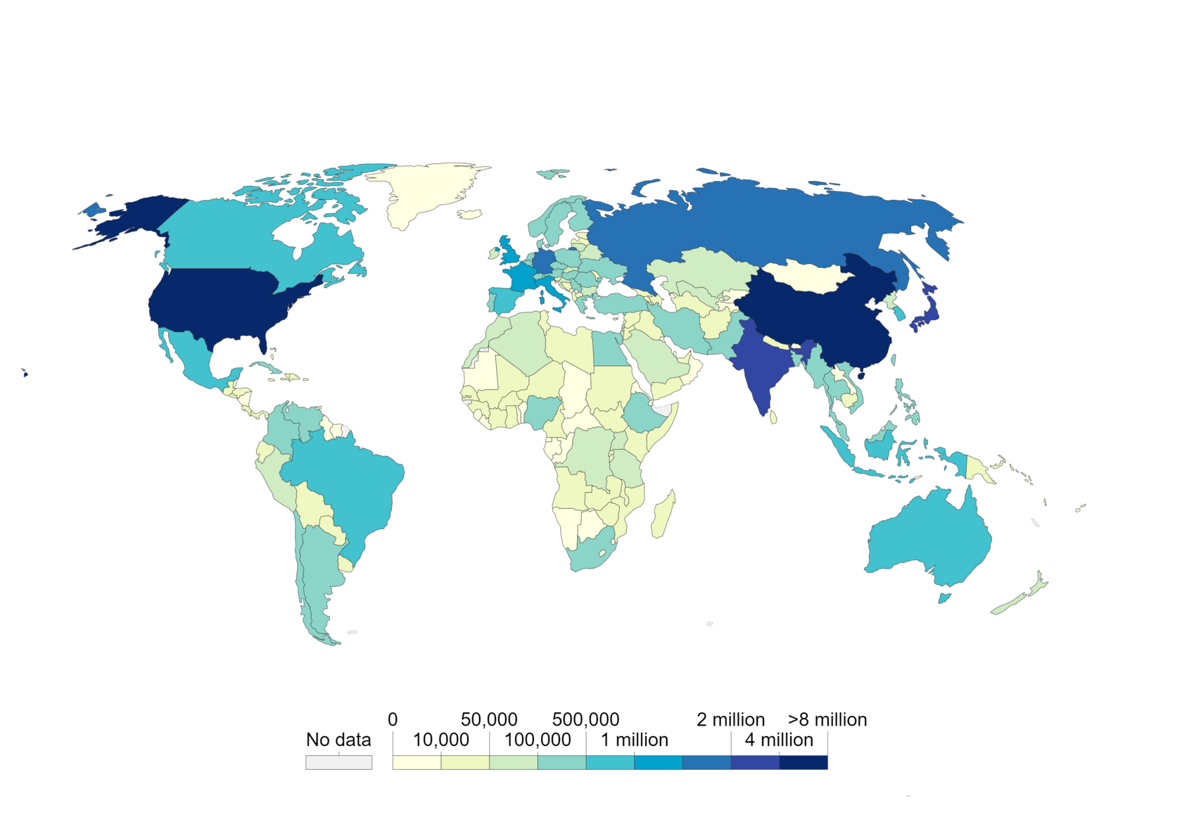 Карта пользователей интернета в мире. Пользователи интернета в мире. How many Countries in the World. The number of Internet users in 1997.